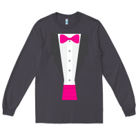 Smoke pink tux tuxedo Long Sleeve Tee - linhVisuals