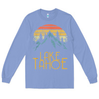 Colony Blue vintage lake tahoe california nevada retro t shirt Long Sleeve Tee - linhVisuals