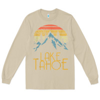 Mushroom vintage lake tahoe california nevada retro t shirt Long Sleeve Tee - linhVisuals
