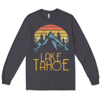 Smoke vintage lake tahoe california nevada retro t shirt Long Sleeve Tee - linhVisuals
