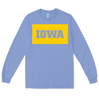 Colony Blue University of Iowa, UIowa, Iowa, apparel Long Sleeve Tee - linhVisuals