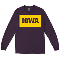 Plum University of Iowa, UIowa, Iowa, apparel Long Sleeve Tee - linhVisuals