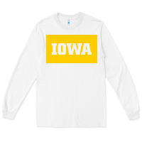 White University of Iowa, UIowa, Iowa, apparel Long Sleeve Tee - linhVisuals