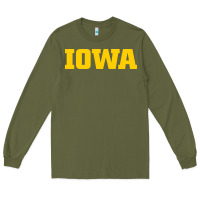 Army Green university of iowa, Apparel Long Sleeve Tee - linhVisuals