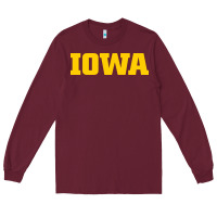 Burgundy university of iowa, Apparel Long Sleeve Tee - linhVisuals