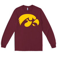 Burgundy university of iowa athletics teams gear Long Sleeve Tee - linhVisuals