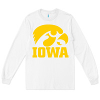 White university of iowa athletics teams gear Long Sleeve Tee - linhVisuals