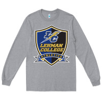 Heather Grey lehman college lightning Long Sleeve Tee - linhVisuals