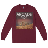 Burgundy #arcade fire everything now tour 2022 Long Sleeve Tee - linhVisuals