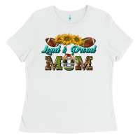 White loud and proud mom Ladies Tee - BundleAndBundleShop