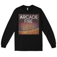 Black #arcade fire everything now tour 2022 Long Sleeve Tee - linhVisuals