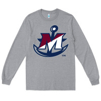 Heather Grey suny maritime college Long Sleeve Tee - linhVisuals