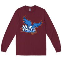 Burgundy suny new paltz Long Sleeve Tee - linhVisuals