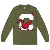 Army Green suny cortland red dragons Long Sleeve Tee - linhVisuals
