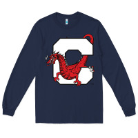 Navy suny cortland red dragons Long Sleeve Tee - linhVisuals