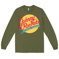 Army Green johnny rockets Long Sleeve Tee - linhVisuals
