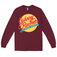 Burgundy johnny rockets Long Sleeve Tee - linhVisuals
