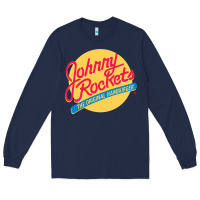 Navy johnny rockets Long Sleeve Tee - linhVisuals