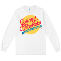 White johnny rockets Long Sleeve Tee - linhVisuals