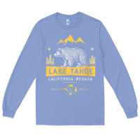 Colony Blue womens lake tahoe national park california nevada vintage bear men v n Long Sleeve Tee - linhVisuals
