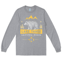 Heather Grey womens lake tahoe national park california nevada vintage bear men v n Long Sleeve Tee - linhVisuals