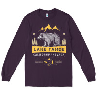 Plum womens lake tahoe national park california nevada vintage bear men v n Long Sleeve Tee - linhVisuals