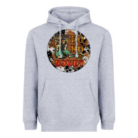 Heather Grey Christmas Cowboy Boots Heavyweight Hoodie - RanaPortraitStore