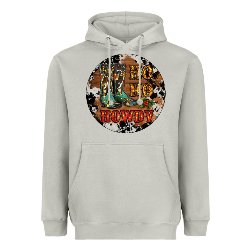 Christmas Cowboy Boots Heavyweight Hoodie by RanaPortraitStore | Teevron