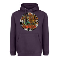 Plum Christmas Cowboy Boots Heavyweight Hoodie - RanaPortraitStore