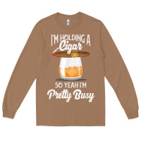 Toasted Coconut cigar smoking tshirt smoking whiskey drinking dad tee gift Long Sleeve Tee - linhVisuals