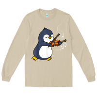 Mushroom penguin playing violin animal Long Sleeve Tee - linhVisuals