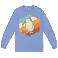 Colony Blue penguin retro vintage style penguin Long Sleeve Tee - linhVisuals