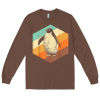Chestnut penguin retro vintage style penguin Long Sleeve Tee - linhVisuals