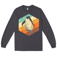 Smoke penguin retro vintage style penguin Long Sleeve Tee - linhVisuals