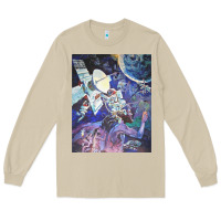 Mushroom spaceship earth mural Long Sleeve Tee - linhVisuals