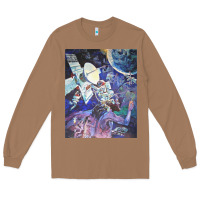 Toasted Coconut spaceship earth mural Long Sleeve Tee - linhVisuals