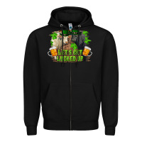 Black let's get lucked up charolais and black angus bull Zipper Hoodie - RanaPortraitStore