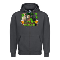 Smoke let's get lucked up charolais and black angus bull Zipper Hoodie - RanaPortraitStore