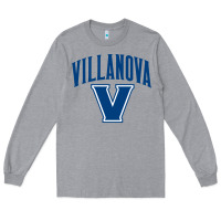 Heather Grey villanova university Long Sleeve Tee - linhVisuals
