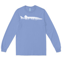 Colony Blue musky pine forest fishing angler Long Sleeve Tee - linhVisuals