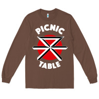 Chestnut picnic table parody Long Sleeve Tee - linhVisuals