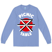 Colony Blue picnic table parody Long Sleeve Tee - linhVisuals