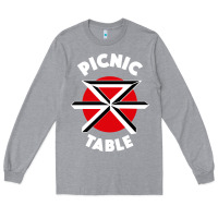 Heather Grey picnic table parody Long Sleeve Tee - linhVisuals