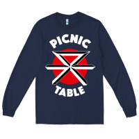 Navy picnic table parody Long Sleeve Tee - linhVisuals