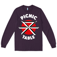 Plum picnic table parody Long Sleeve Tee - linhVisuals