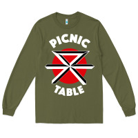 Army Green picnic table parody Long Sleeve Tee - linhVisuals