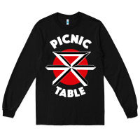 Black picnic table parody Long Sleeve Tee - linhVisuals