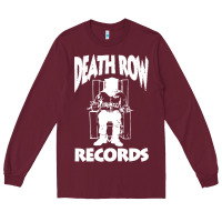 Burgundy death row records Long Sleeve Tee - linhVisuals