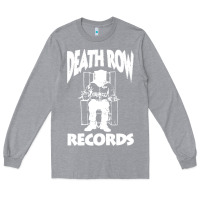 Heather Grey death row records Long Sleeve Tee - linhVisuals