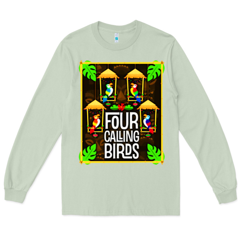 Four Calling Birds Long Sleeve Tee by linhVisuals | Teevron